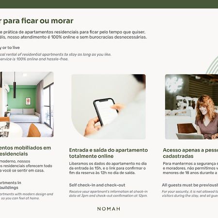 Nomah - Aptos Por Temporada Na Vila Nova Conceicao São Paulo Eksteriør bilde