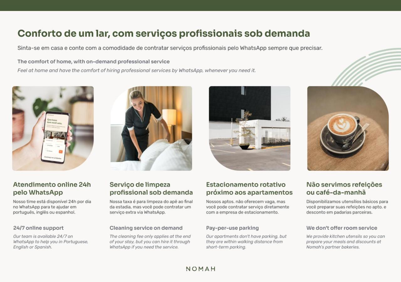 Nomah - Aptos Por Temporada Na Vila Nova Conceicao São Paulo Eksteriør bilde