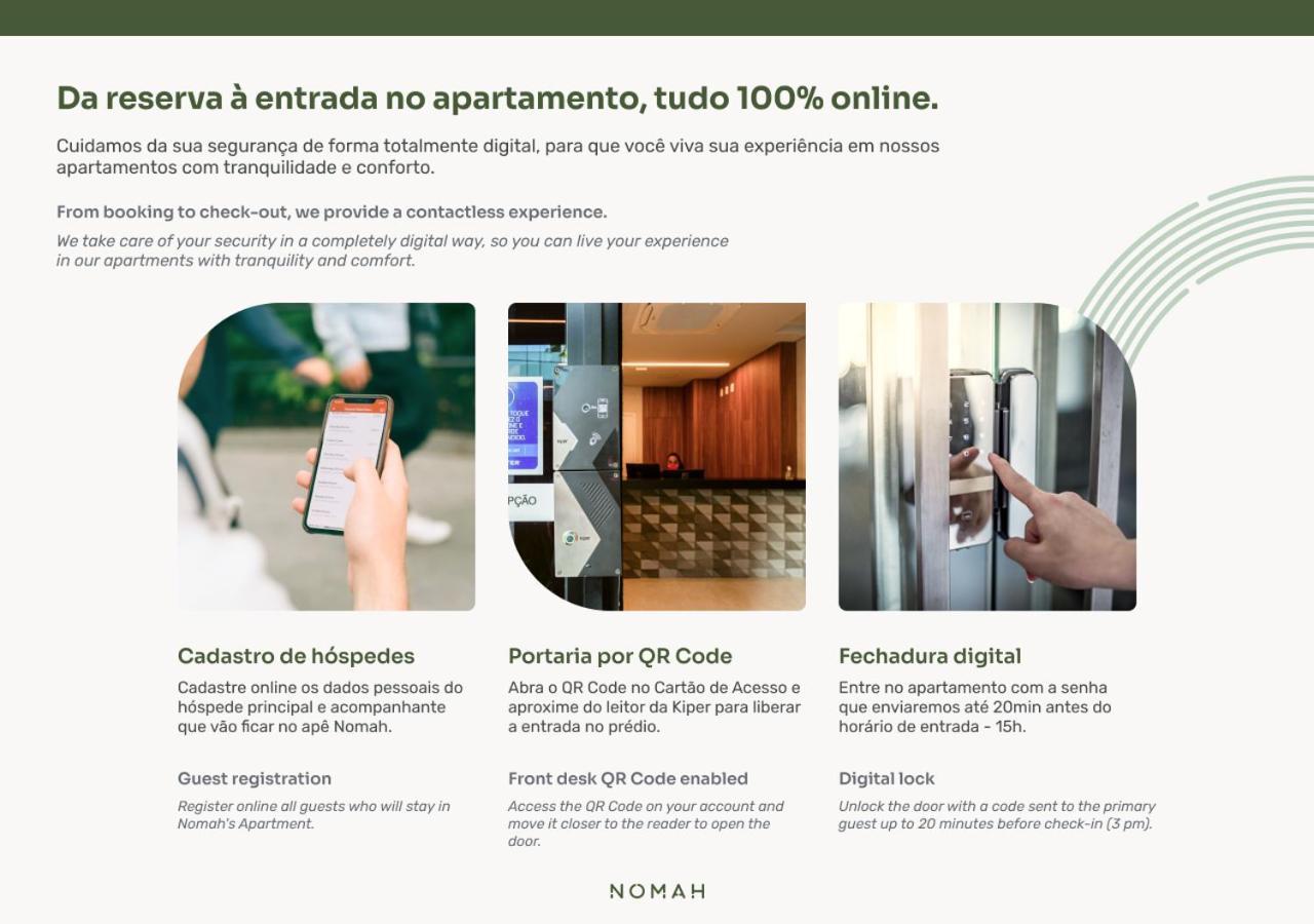 Nomah - Aptos Por Temporada Na Vila Nova Conceicao São Paulo Eksteriør bilde
